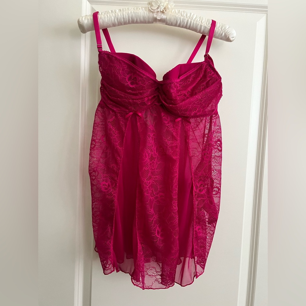 NWOT Fredericks of Hollywood Babydoll Flyaway Lingerie